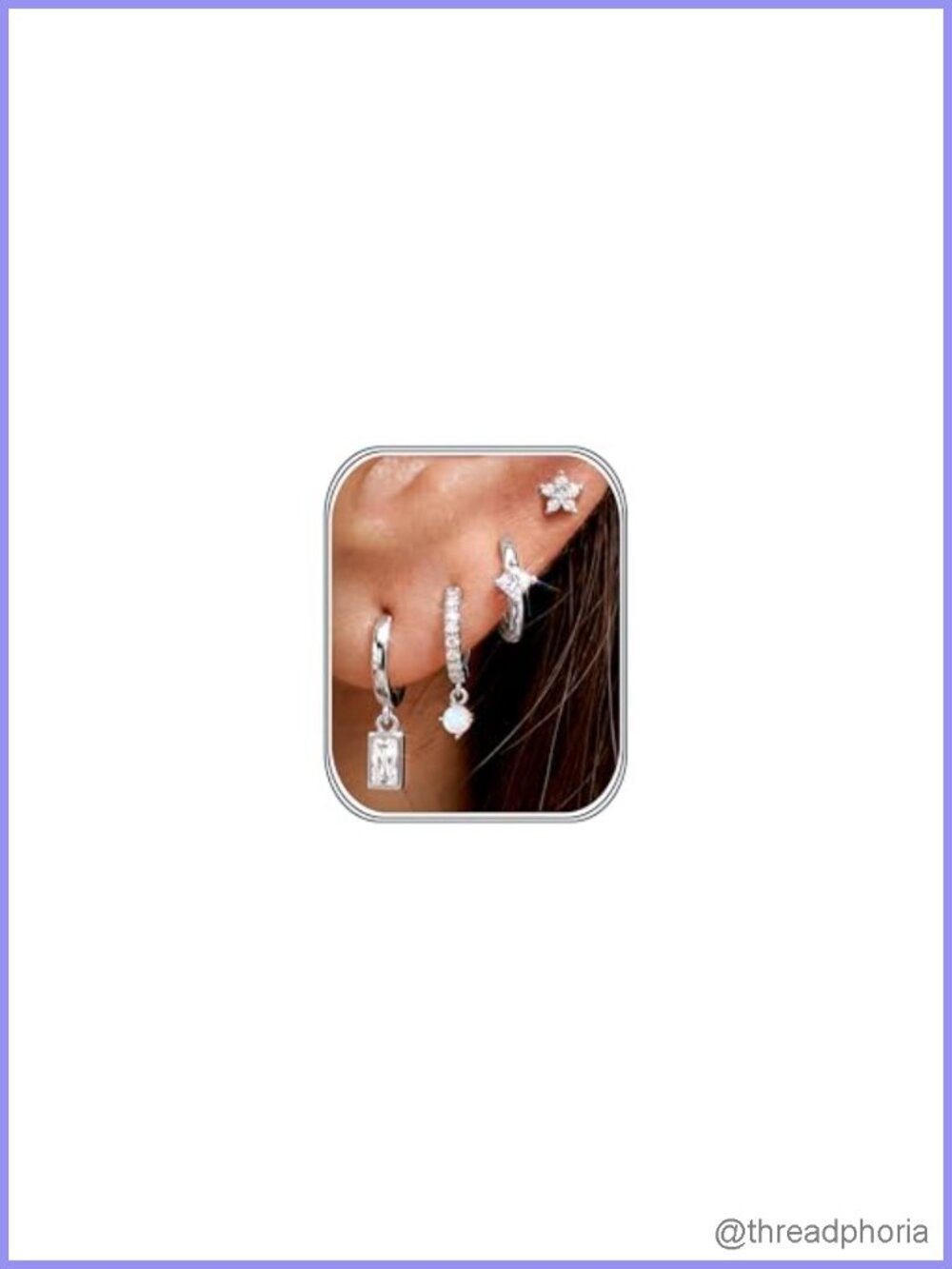 Hypoallergenic Sterling Silver Earrings Set Huggie Hoops Studs 4 Pairs